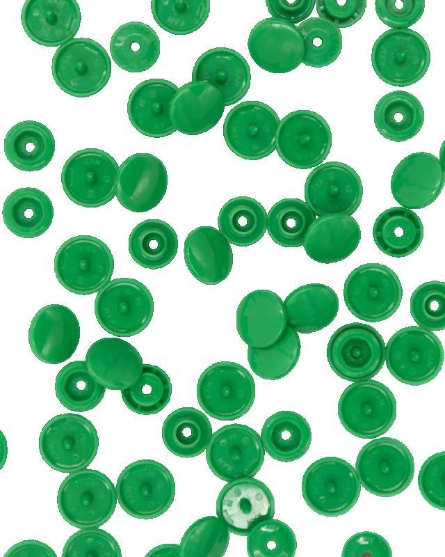 KAM T5 Resin Snap Fasteners - 12.4mm Round Green - Tissushop