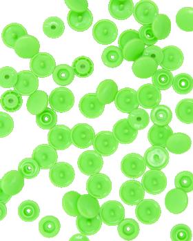 KAM T5 Resin Snap Fasteners - 12.4mm Round Grass Green - Tissushop