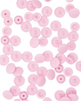 KAM T5 Resin Snap Fasteners - 12.4mm Round Light Pink - Tissushop