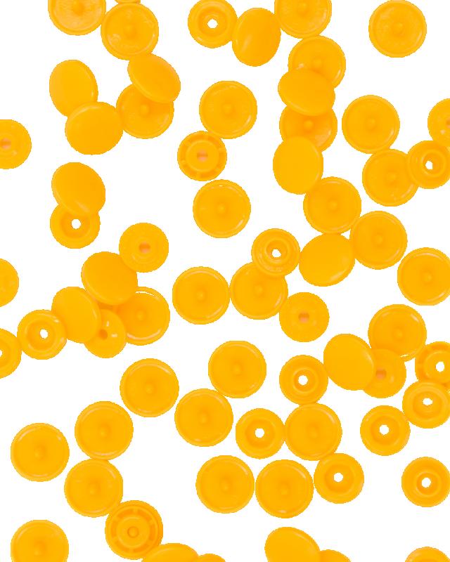 KAM T5 Resin Snap Fasteners - 12.4mm Round Sun Yellow - Tissushop