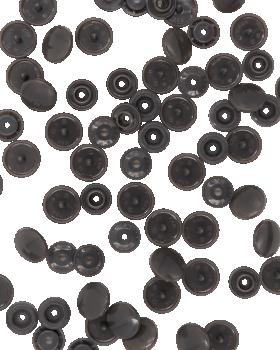 Boutons-Pression KAM Résine T5 - 12.4mm Rond Gris Anthracite - Tissushop