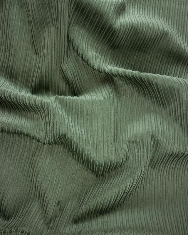 Irregular Fun Corduroy Plain Fabric Khaki - Tissushop