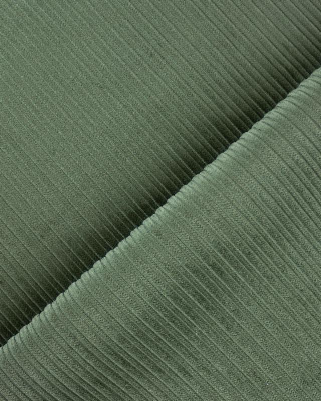 Irregular Fun Corduroy Plain Fabric Khaki - Tissushop