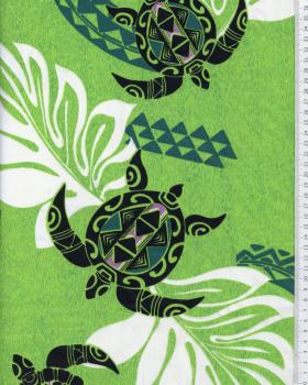 Polynesian Fabric WAILANI Green - Tissushop