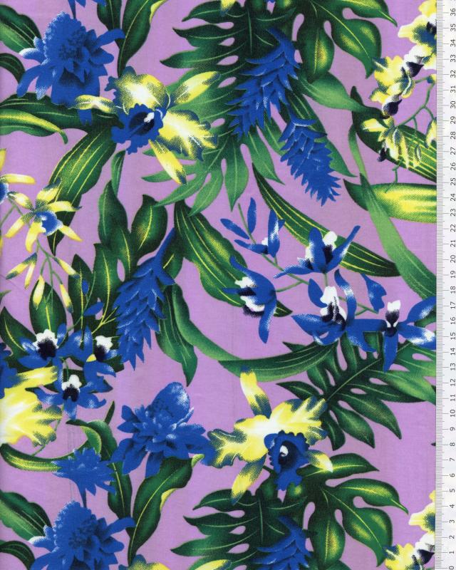 Polynesian Fabric WAIMEA Purple - Tissushop