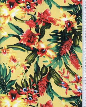 Polynesian Fabric WAIMEA Ochre - Tissushop