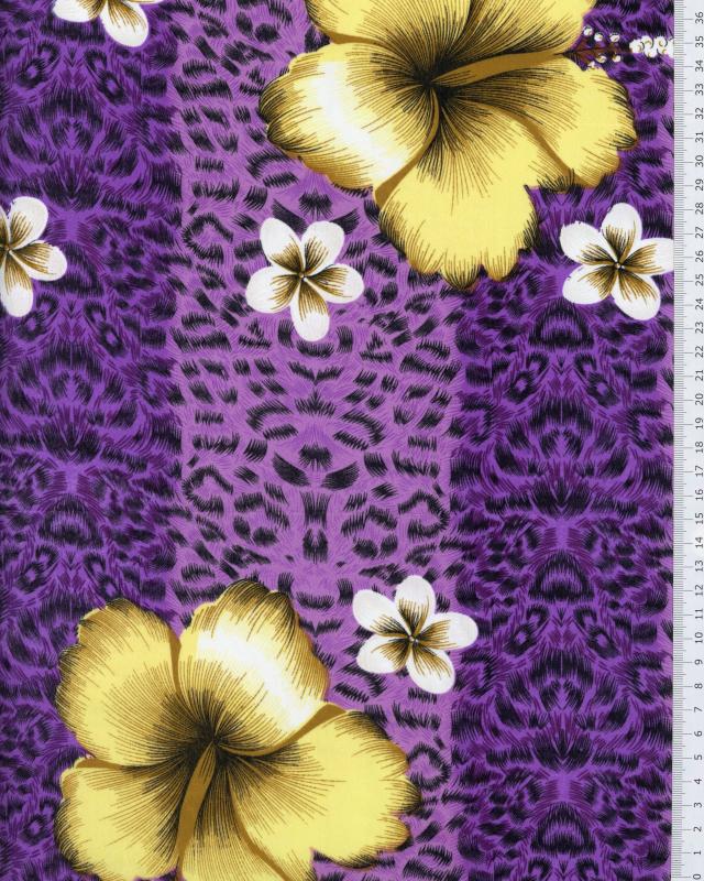 Polynesian Fabric OVIRI Purple - Tissushop