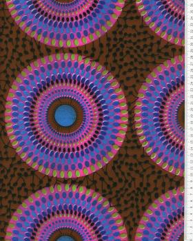 Polynesian Fabric PAORA Brown - Tissushop