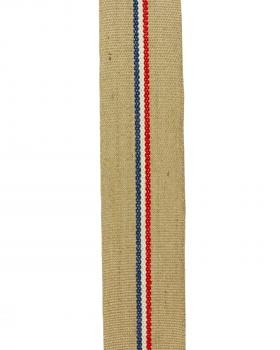 Sangle de Jute Tapissier CS 811 Rayure Tricolore en 85 mm - Tissushop