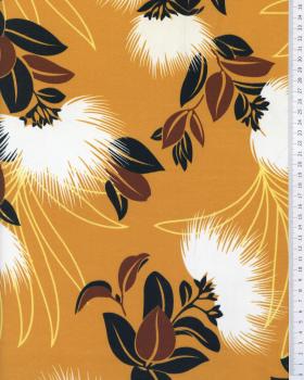 Polynesian Fabric KAEMI Yellow - Tissushop