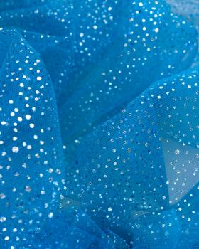 Tulle à paillettes Bleu Lagon - Tissushop