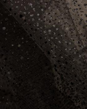 Tulle à paillettes Noir - Tissushop
