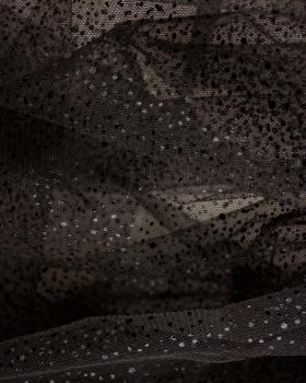 Tulle à paillettes Noir - Tissushop
