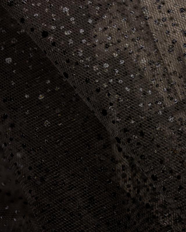 Tulle à paillettes Noir - Tissushop