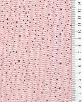Tulle à paillettes Rouge - Tissushop
