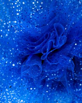 Tulle à paillettes Bleu Roi - Tissushop