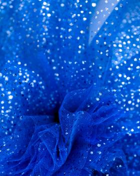 Tulle à paillettes Bleu Roi - Tissushop