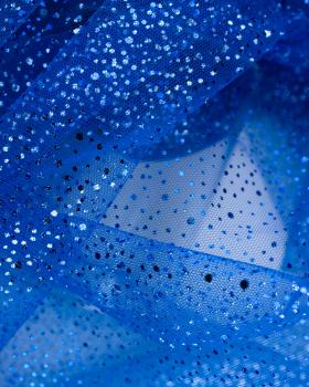 Tulle à paillettes Bleu Roi - Tissushop
