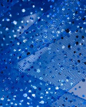 Tulle à paillettes Bleu Roi - Tissushop