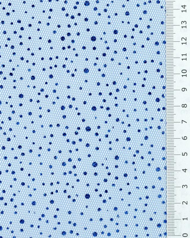 Tulle à paillettes Bleu Roi - Tissushop