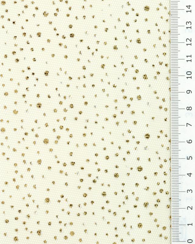 Tulle à paillettes Or - Tissushop
