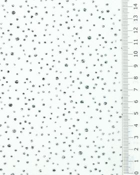 Tulle à paillettes Argent - Tissushop