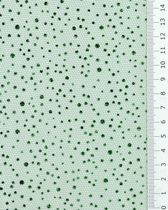 Tulle à paillettes Vert Sapin - Tissushop