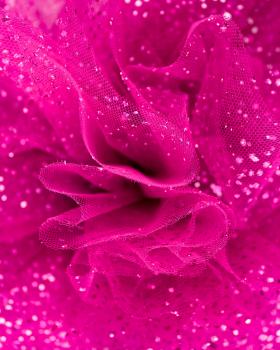 Tulle à paillettes Fuchsia - Tissushop
