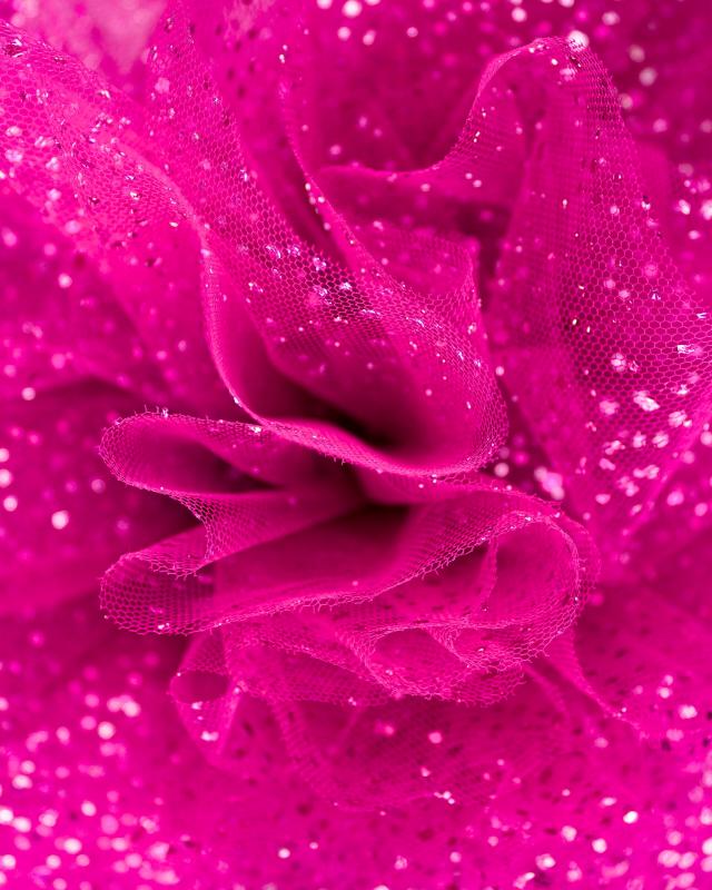 Tulle à paillettes Fuchsia - Tissushop
