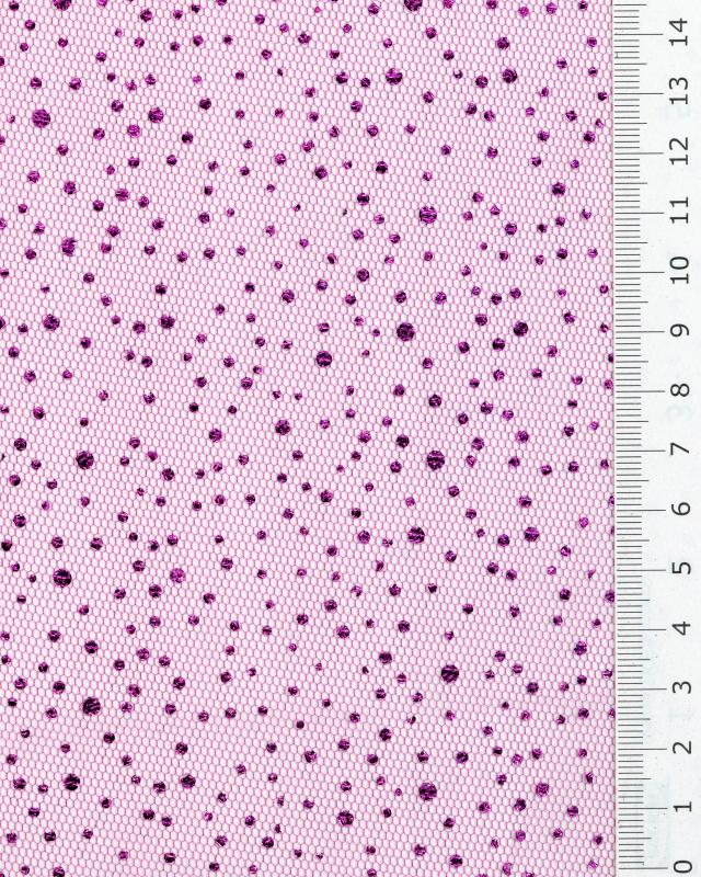 Tulle à paillettes Fuchsia - Tissushop