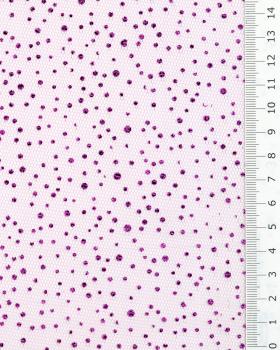 Tulle à paillettes Rose Bonbon - Tissushop