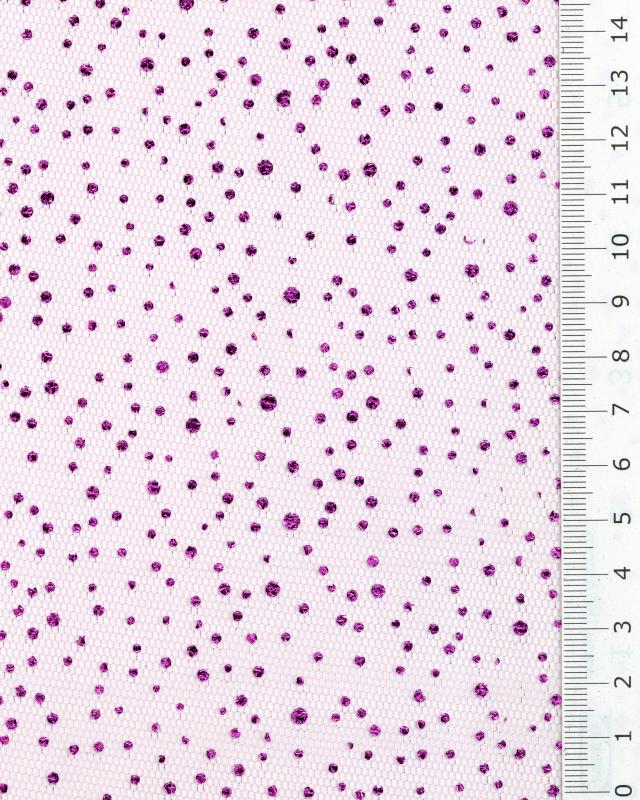Tulle à paillettes Rose Bonbon - Tissushop