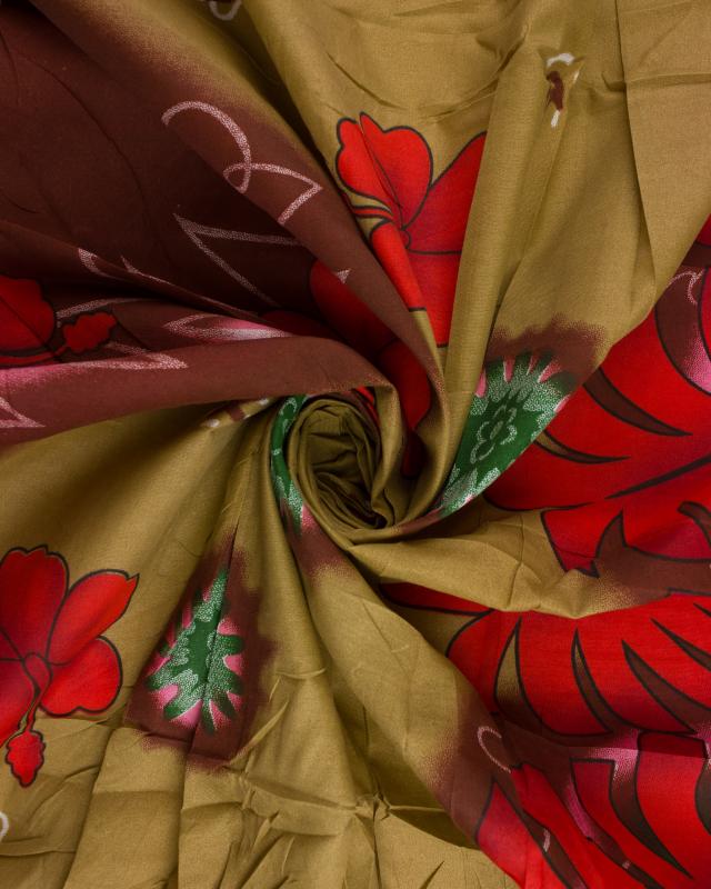 Polynesian Fabric KALANI Ochre - Tissushop