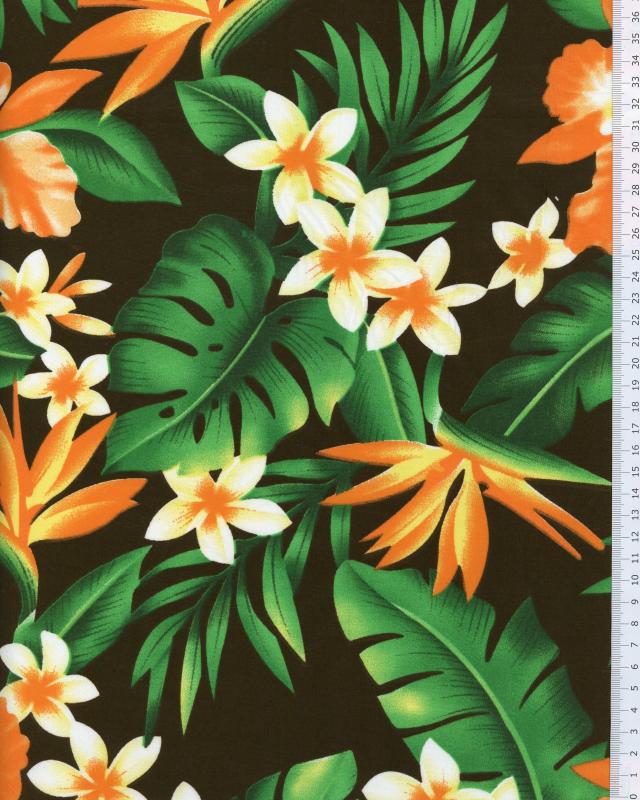 Polynesian Fabric KALEHO Brown - Tissushop