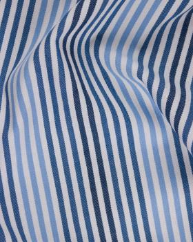 Jeans à rayures bleu - Tissushop