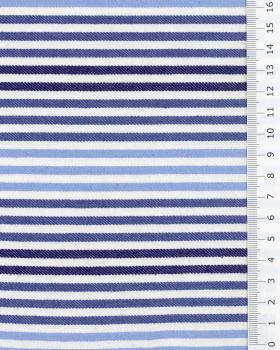 Jeans à rayures bleu - Tissushop