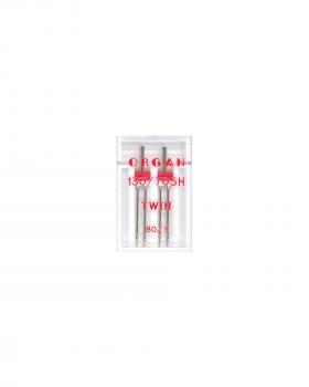 Aiguilles double Machine ORGAN N° 80 écartement 3 mm (x2) - Tissushop