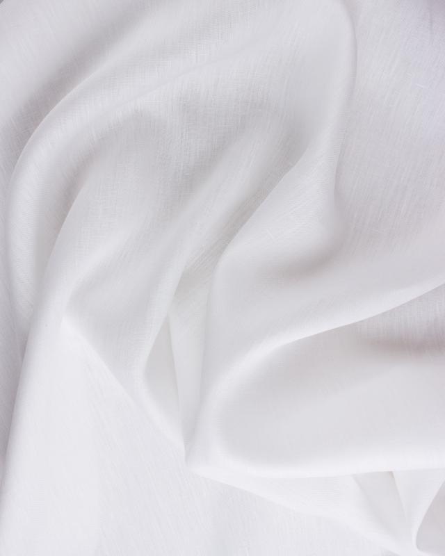 Toile de chanvre lavée Blanc - Tissushop