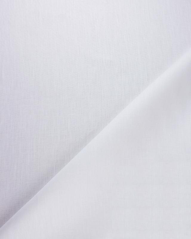 Toile de chanvre lavée Blanc - Tissushop