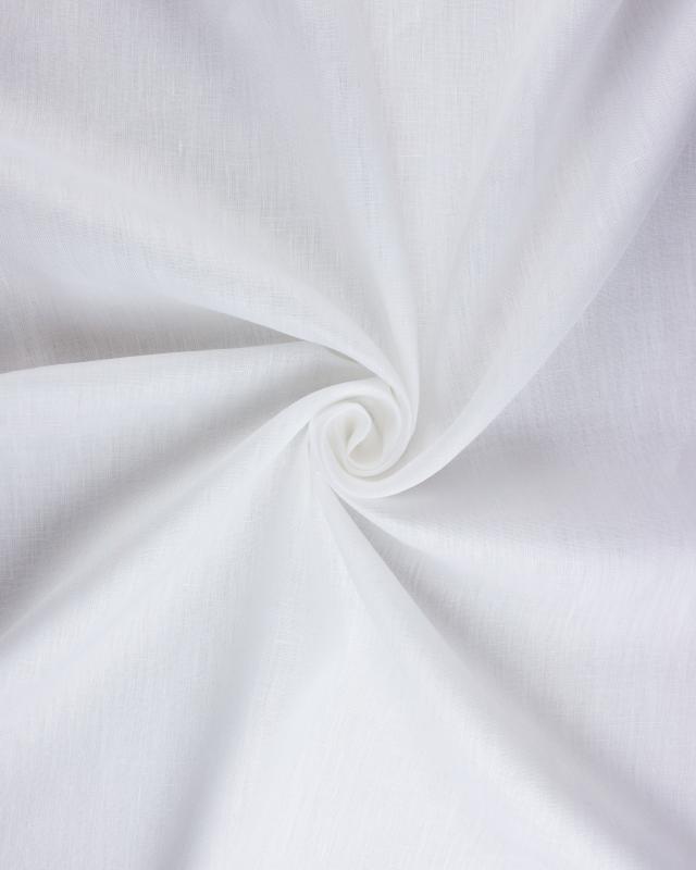 Toile de chanvre lavée Blanc - Tissushop