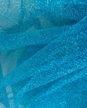 Tulle scintillant Bleu Lagon - Tissushop