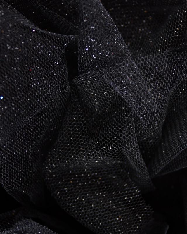 Tulle scintillant Noir - Tissushop