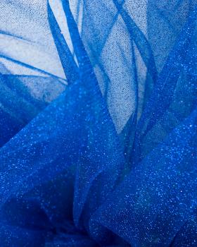 Tulle scintillant Bleu Roi - Tissushop