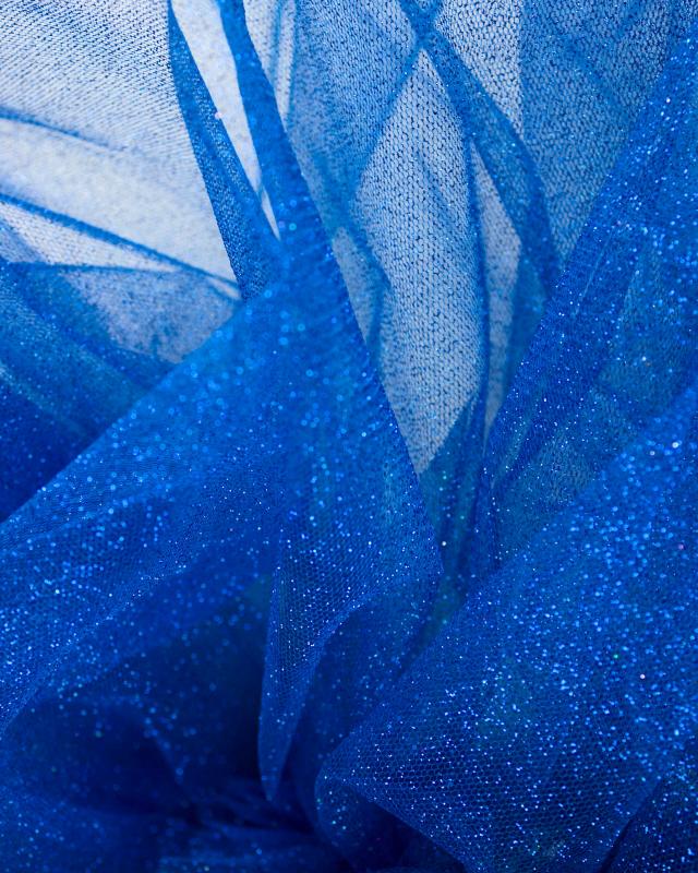 Tulle scintillant Bleu Roi - Tissushop