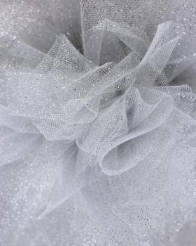 Tulle scintillant Argent - Tissushop