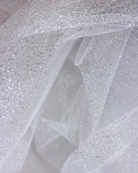 Tulle scintillant Argent - Tissushop
