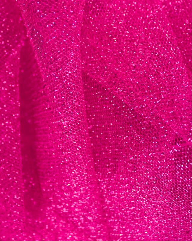 Tulle scintillant Fuchsia - Tissushop