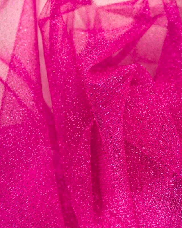 Tulle scintillant Fuchsia - Tissushop