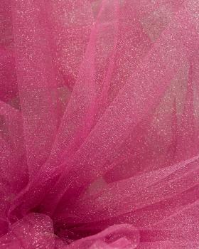Tulle scintillant Rose Bonbon - Tissushop