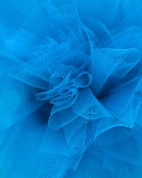 Tulle semi rigide uni Bleu Lagon - Tissushop